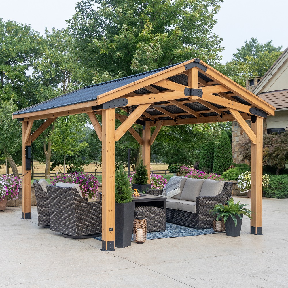 Peak Roof Gazebo 14 X 12