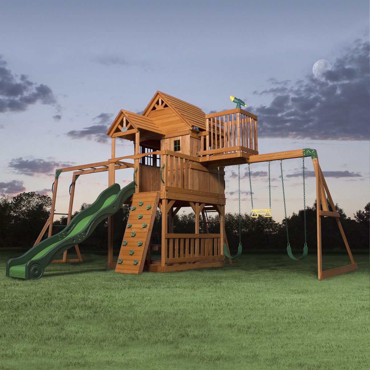 Skyfort II Swing Set-10